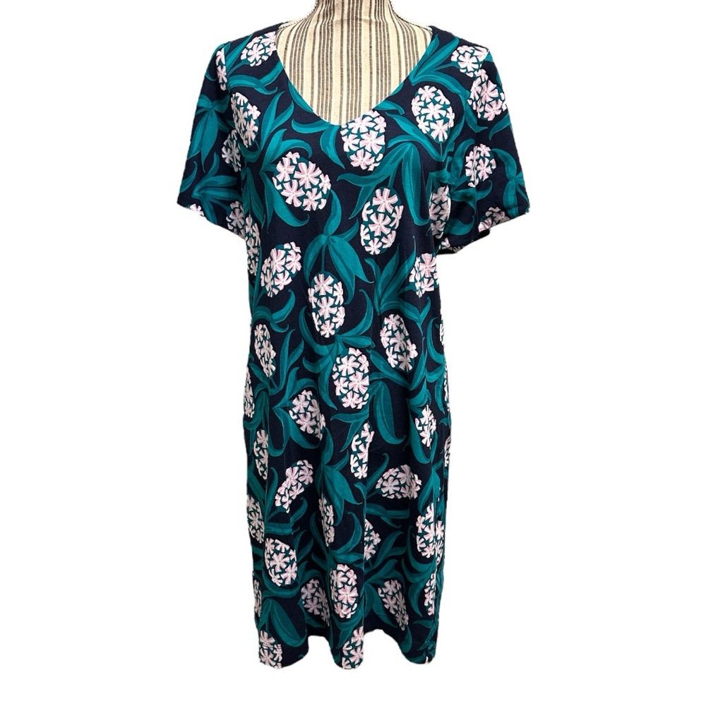 Draper James floral patterned dress 100% Pima cotton large